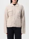 Carhartt Coat  Wip Woman Color Beige In Animal Print