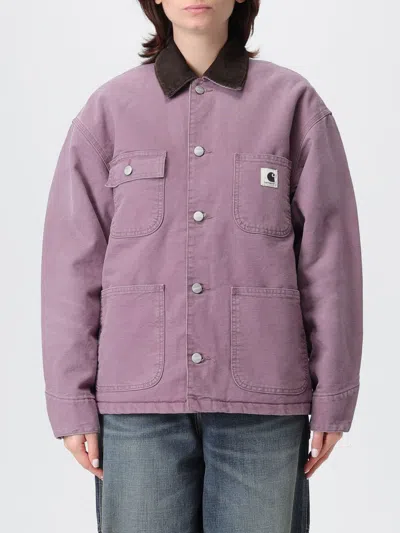 CARHARTT COAT CARHARTT WIP WOMAN COLOR VIOLET,H35941019