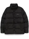 Carhartt Short Quilted Puffer Jacket With Logo In Black