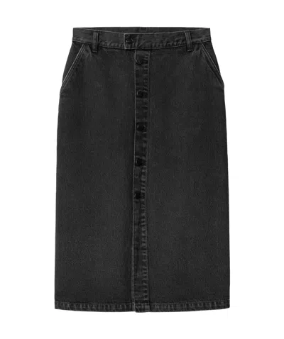 Carhartt Colby Denim Skirt In Black