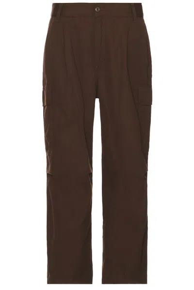 Carhartt Liberica Rinsed Cole Cargo Pant In Brown