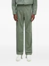 Carhartt Man Pants Green Size 34w-32l Cotton In Gray