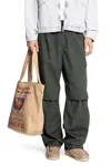 Carhartt Cargo Trousers With Belt Loops And Multiple Pockets In Green