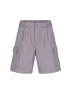 Carhartt Straight Cut Shorts With Cargo And Back Pockets In Gray