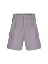 Carhartt Straight Cut Shorts With Cargo And Back Pockets In Gray