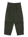 Carhartt Cargo Trousers With Belt Loops And Multiple Pockets In Green