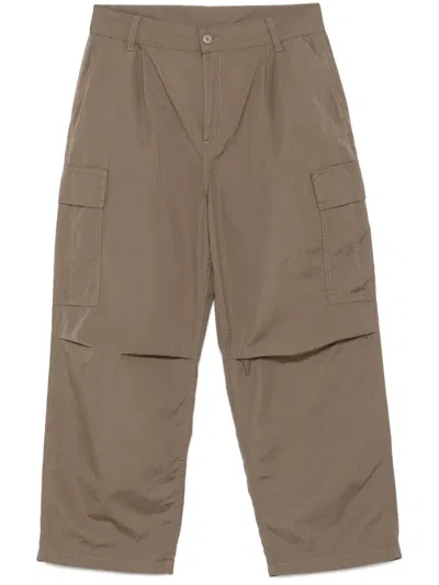 Carhartt Cole Straight-leg Cotton-twill Cargo Trousers In Tortora