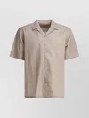 Carhartt Collar Camp Short Sleeves Shirt In Nude