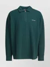 Carhartt Pique Script Half Zip Sweatshirt In Green