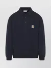 Carhartt Work In Progress French Terry Polo Sweatshirt In Blue
