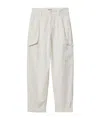 Carhartt Collins Cotton Cargo Trousers In White