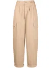 Carhartt Twill Organic-cotton Trousers In Nude