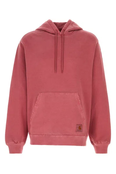Carhartt Coral Cotton Hooded Torion Sweat In Brown