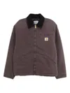 Carhartt Winter Og Detroit Jacket Aged Canvas Tobacco In Gray