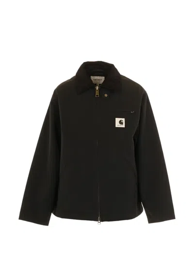 Carhartt Corduroy Collar Jacket In Black