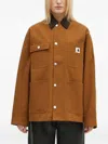 Carhartt Corduroy-collar Pocket Jacket In Orange