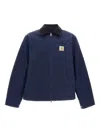 Carhartt Corduroy-collar Zip Jacket In Blue