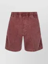 Carhartt Corduroy Elastic Waistband Back Pocket Shorts In Red