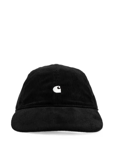 Carhartt Corduroy Logo-embroidered Cap In Gold