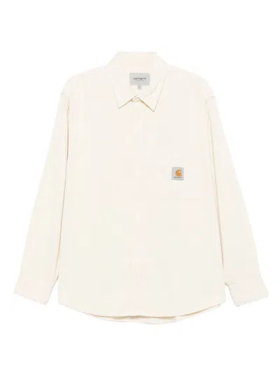 Carhartt Corduroy Shirt In Neutral