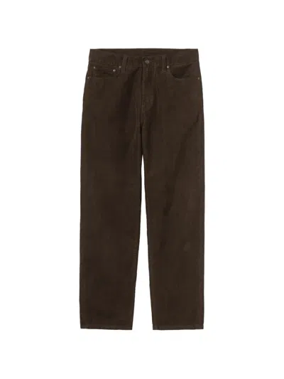 Carhartt Corduroy Straight-leg Jeans In Brown