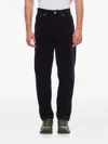 Carhartt Corduroy Trousers In Black