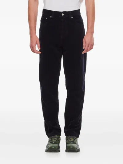 Carhartt Corduroy Trousers In Black