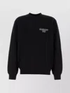 Carhartt Cotton Alumni Sweatshirt With Ribbed Cuffs And Hem In Black
