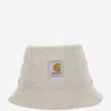Carhartt Cotton And Linen Bucket Hat In Beige