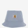 Carhartt Cotton And Linen Bucket Hat In Clear Blue