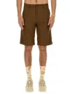 Carhartt Cotton Bermuda Shorts In Brown