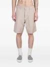 Carhartt Tailored Shorts With Pockets And Belt Loops In Neutrals