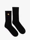 Carhartt Cotton Socks With Embroidered Logo In Black