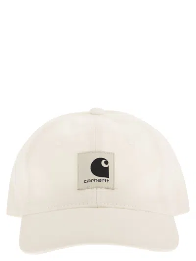Carhartt Cotton Canvas Baseball Cap With Front Logo In Metallic