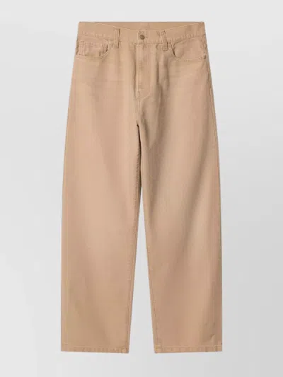 Carhartt Cotton Canvas Pants Belt Loops In Neutral