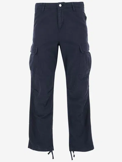 Carhartt Cargo-pockets Straight-leg Trousers In Blue