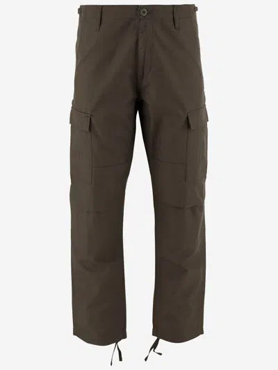 Carhartt Cotton Cargo Pants In Green