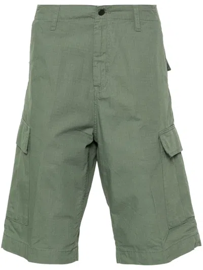 Carhartt Cotton Cargo Shorts In Green
