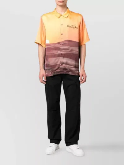 Carhartt Cotton Cargo Trousers Wide Legs In Black