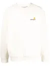 Carhartt Crewneck Sweatshirt In Cotton With Embroidered Logo In White