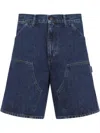 Carhartt Double Knee Denim Shorts In Blue