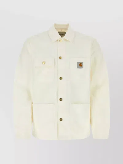 CARHARTT COTTON DETROIT JACKET WITH MULTIPLE POCKETS