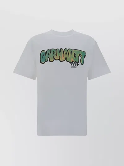 Carhartt Cotton Drip Graphic Print T-shirt In White