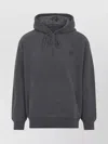 Carhartt Hooded Cotton Vista Sweater With Tonal Details And Logo Patch In Gray