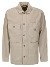Carhartt Cotton Jacket In Tonic Stone Dyed