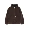 Carhartt Brown Og Active Jacket Hooded Jacket In Brown