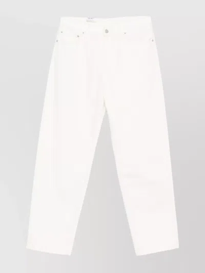 Carhartt Cotton Jeans With Rivet Detailing In White