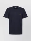 Carhartt Short Sleeve Chase T Shirt Dark Navy Gold