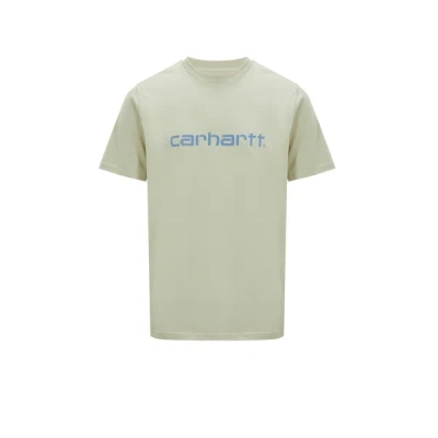 Carhartt Cotton Logo T-shirt In Green