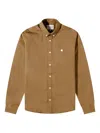 Carhartt Cotton Shirt In Brown